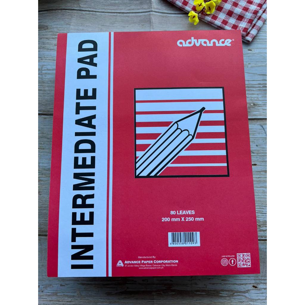 Advance Intermediate Pad 80 Leaves | Shopee Philippines