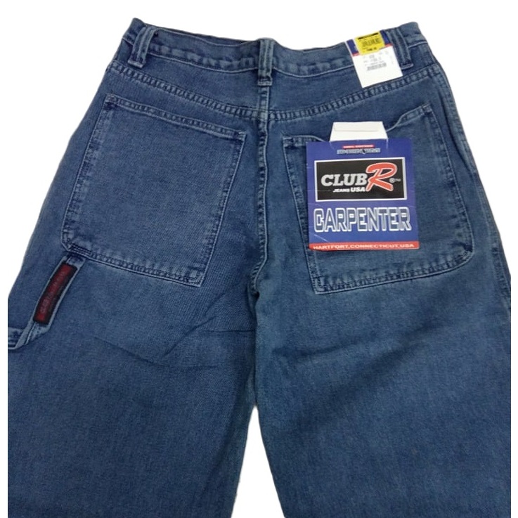 CLUB R #8258 MENS DENIM PANTS CARPENTER BAGGY STYLE | Shopee Philippines