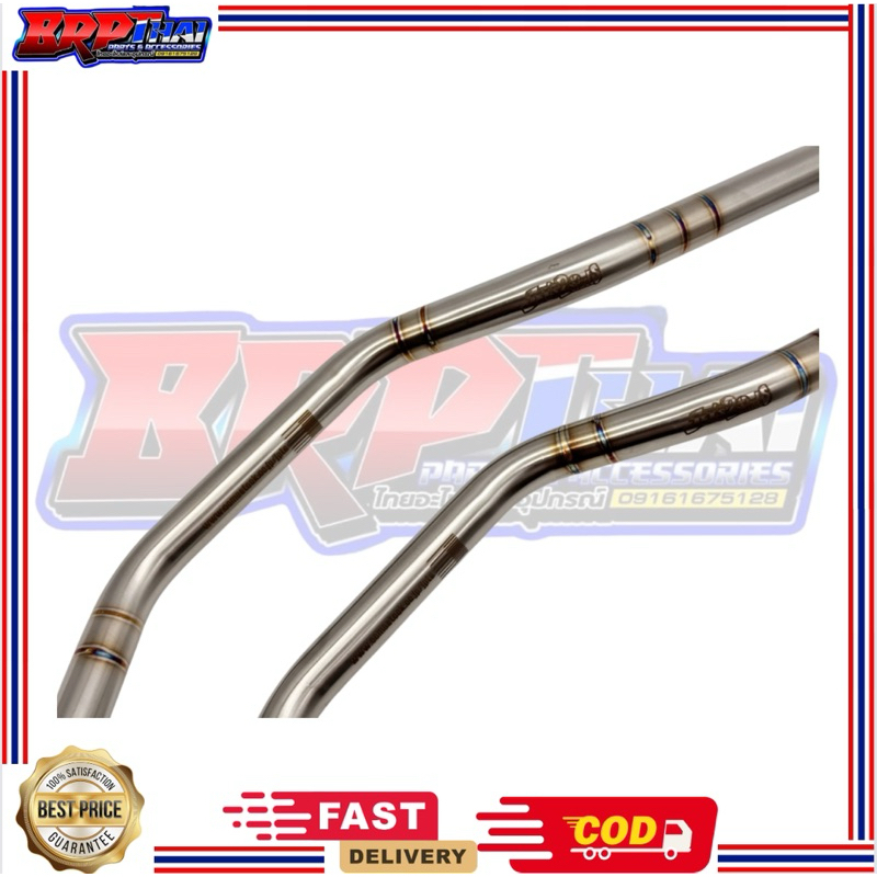 JET2WEELS HANDLE BAR STAINLESS UNBURN FOR NMAX PCX ( LOW RISE / MID ...