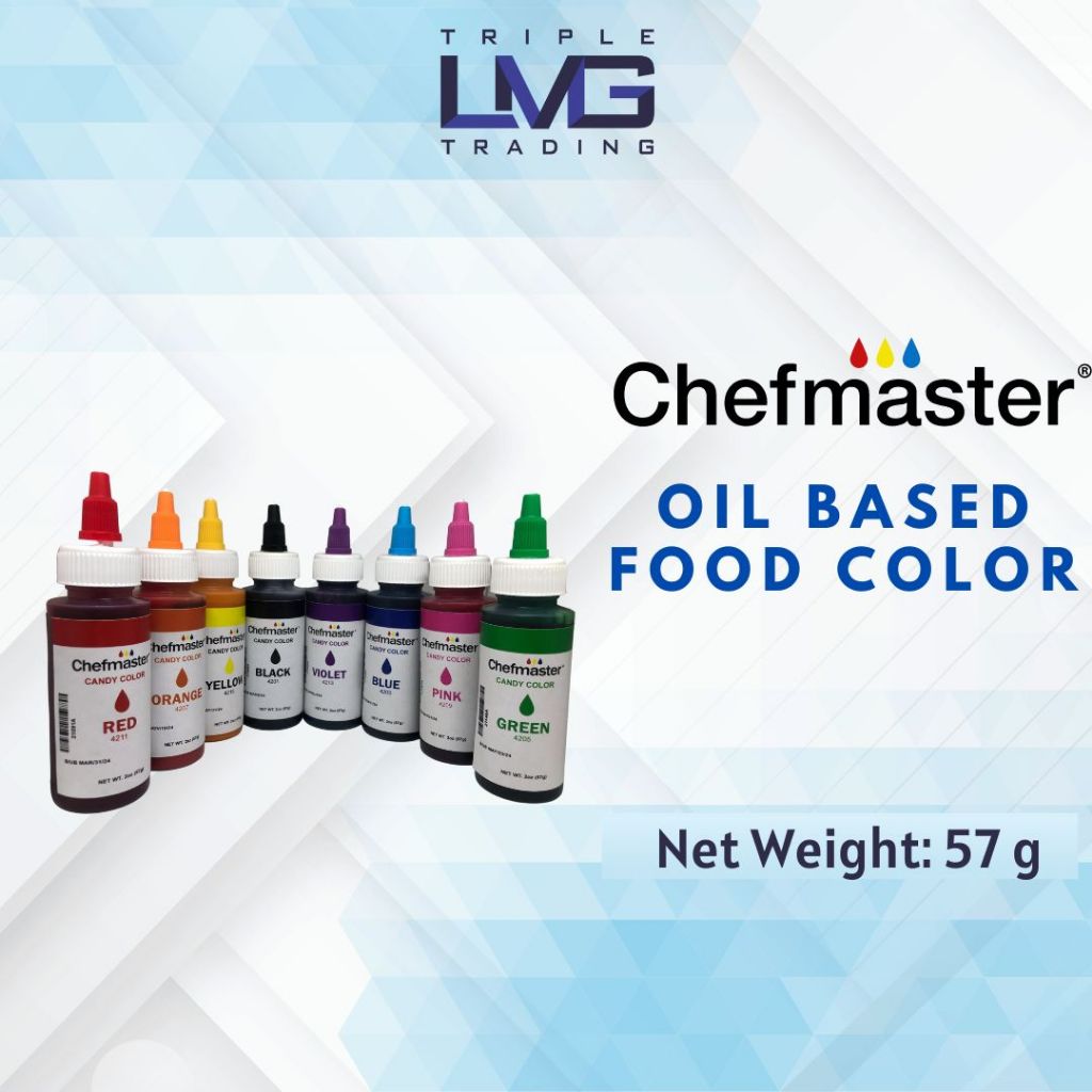 Chefmaster Oil-based Food Coloring ( Candy Color) 57grams | Shopee