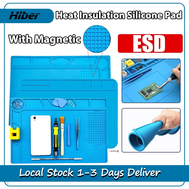ESD Heat Insulation Silicone Pad Soldering Repair Mat Oriiginal ...