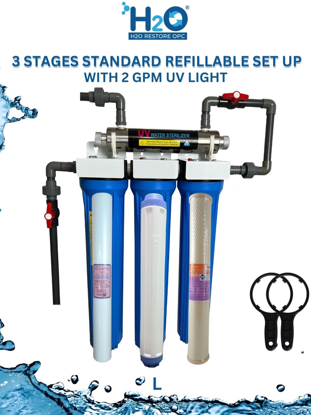 Water Filtration System 3 Stages 20