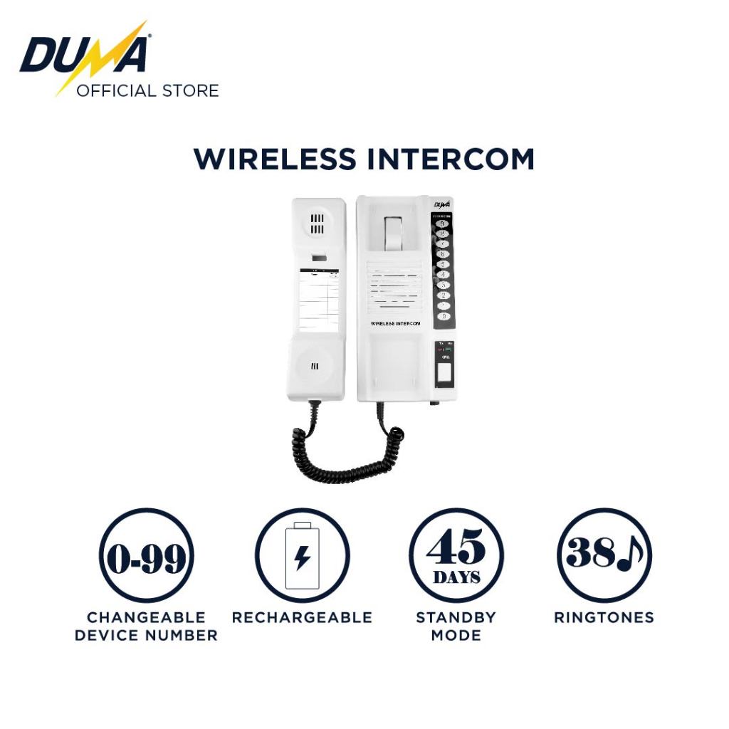 DUMA WIRELESS INTERCOM TELEPHONE OFFICE WAREHOUSE HOTEL HOUSE ...