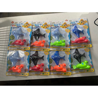 Fishing bath toy 5pcs A Set Baby Fishing Shark Floating Discoloration Toy  Bath Time Toys Bathtub Toys Funny Water Spray Toy
