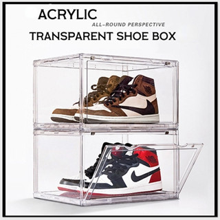 INSTOCK OF Transparent Front Stackable Shoe Box