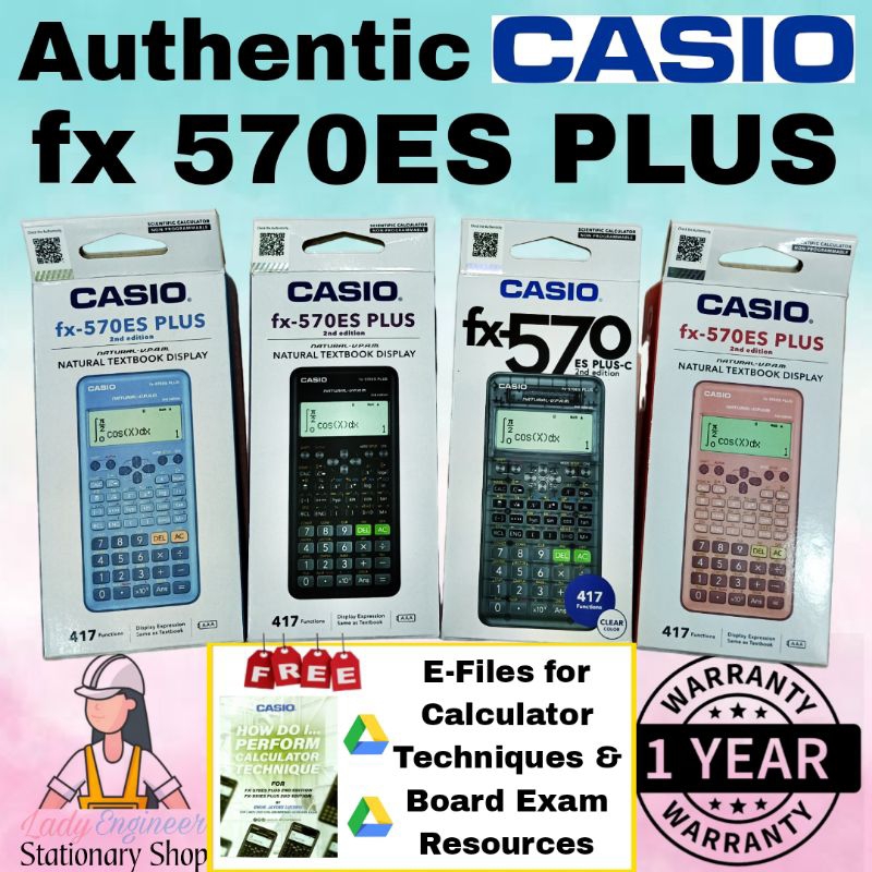 AUTHENTIC CASIO FX 570ES PLUS 2nd EDITION Scientific