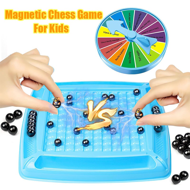 Magnetic Chess Game For Kids And Adults Magnetic Induction Chess Battle ...