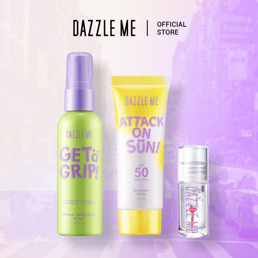 DAZZLE ME Sunkissed Splash Bundle Setting Spray + Lip Serum