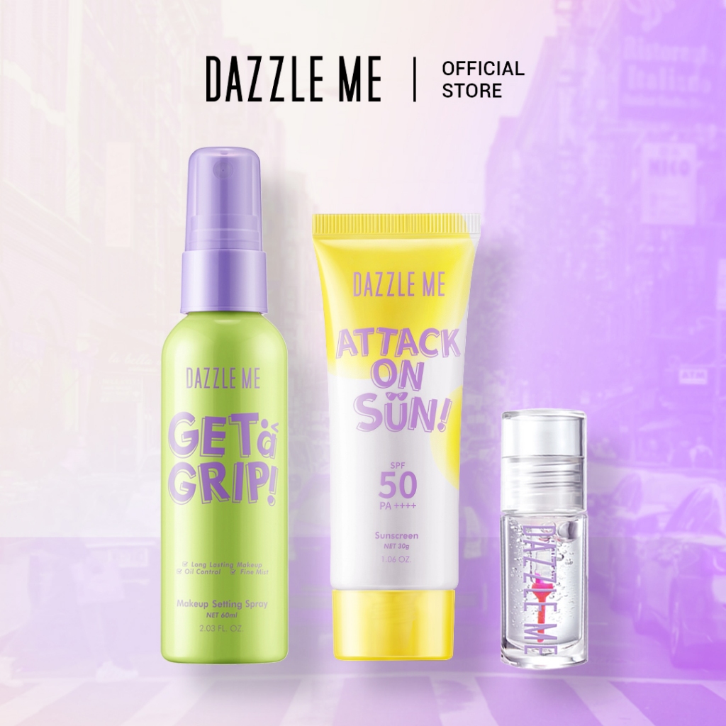 DAZZLE ME Sun-kissed Splash Bundle -Setting Spray + Lip Serum ...