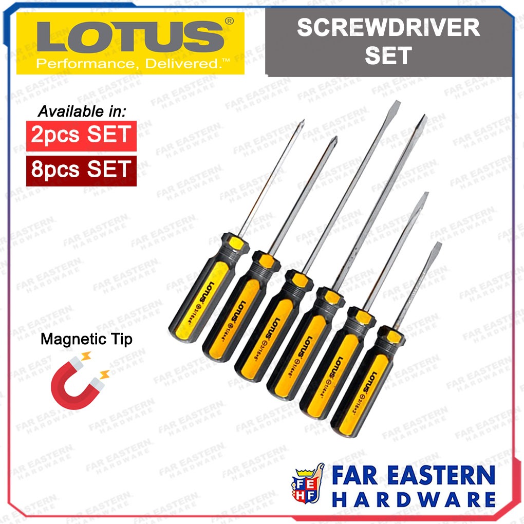 LOTUS Screwdriver Set Phillips Flat LTHT Shopee Philippines