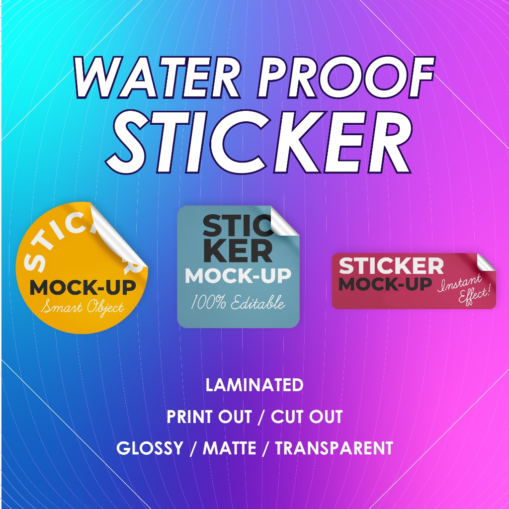 100pcs VINYL STICKER LABEL WATERPROOF | CUSTOMIZED | PERSONALIZED ...