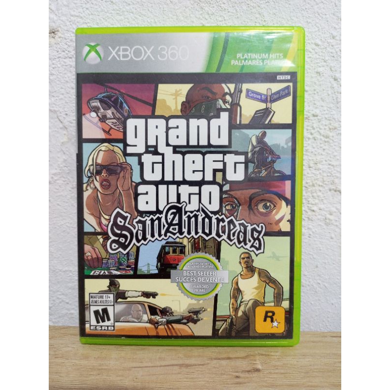 XBOX 360 GAMES - GRAND THEFT AUTO SAN ANDREAS - GTA SAN ANDREAS XBOX ...