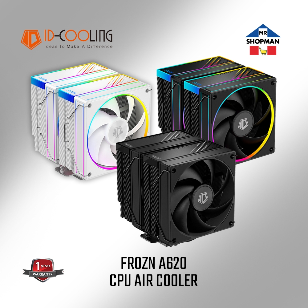 ID Cooling FROZN A620 Black / ARGB Black / ARGB White Air Cooler CPU ...