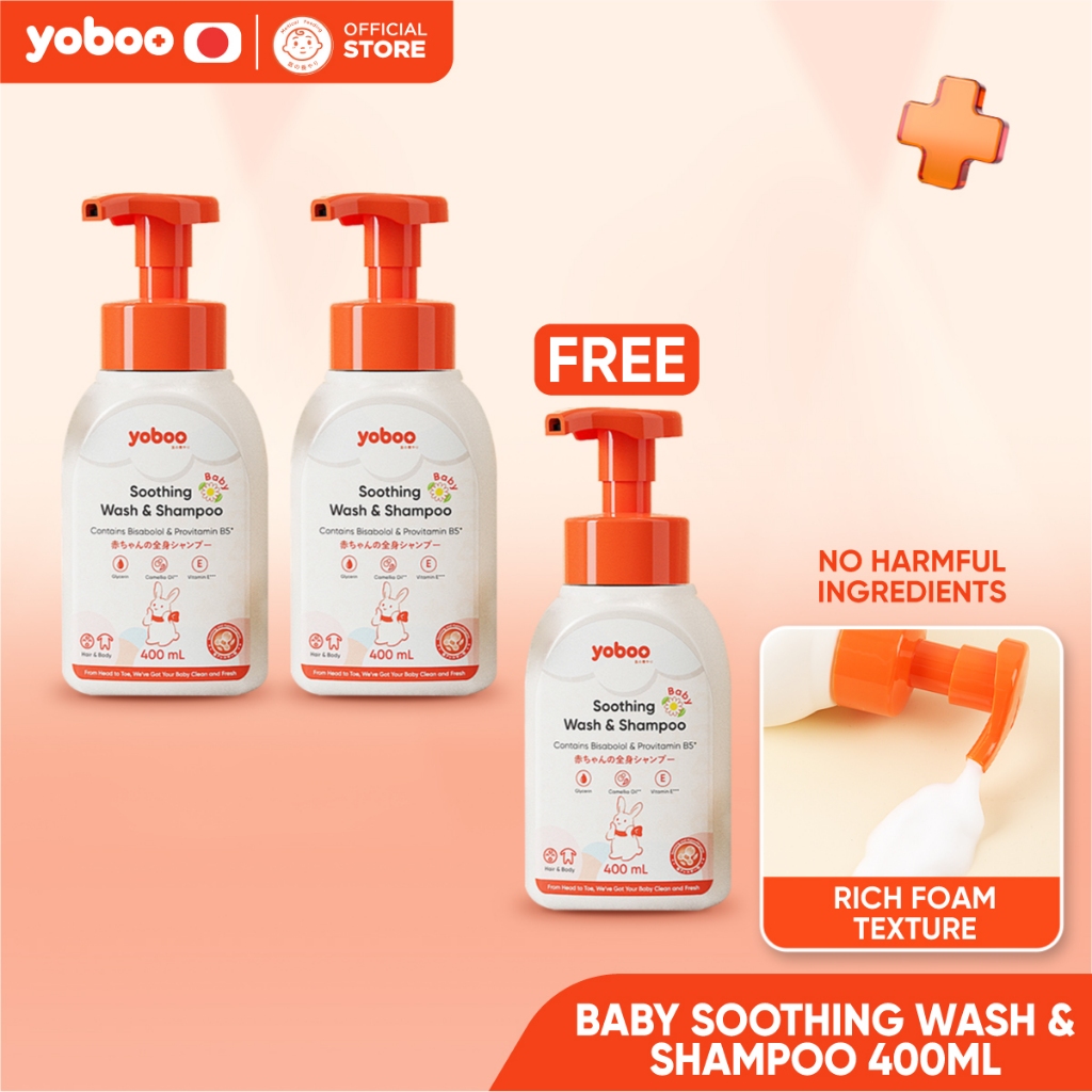 [Buy 2, Get 1] Yoboo Baby Skin Care (Body Wash Shampoo, Moisturizer,  OlivOat Cream, Botanical Oil)