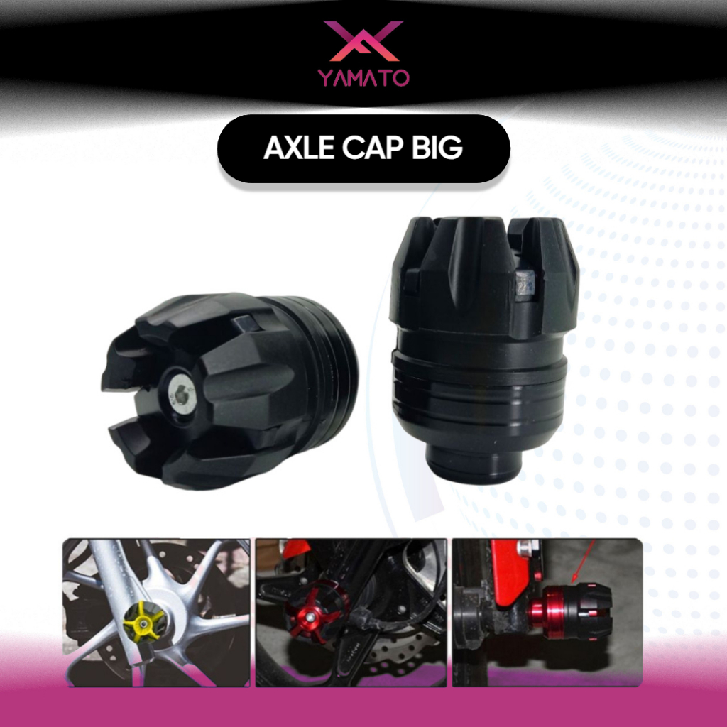 YAMATO MOTORCYCLE AXLE CAP BIG PLASTIC UNIVERSAL | Shopee Philippines