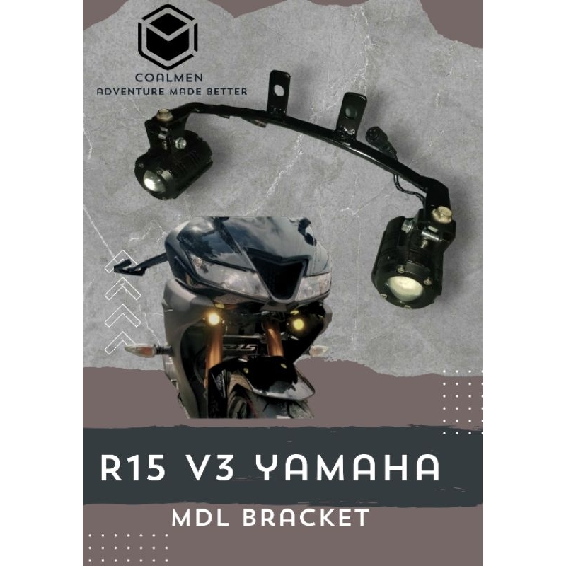 r15 v3 yamaha mini driving light powdercoated bracket only. | Shopee ...