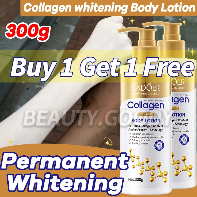 Devnen 300g Collagen Whitening Body Lotion Moisturizing Smooth Skin Remove Melanin Improve Dark 0912