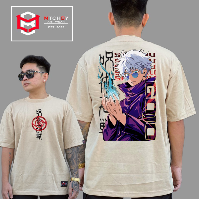 Gojo Satoru V2- Jujutsu Kaisen - Oversized Tshirt | Anime Tees | Shopee ...