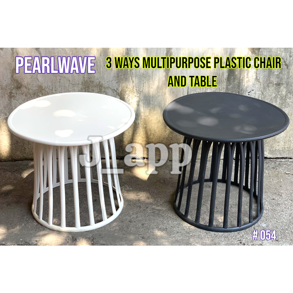 (054) 3 WAYS Multipurpose Plastic Chair and Table/ Side Coffee table