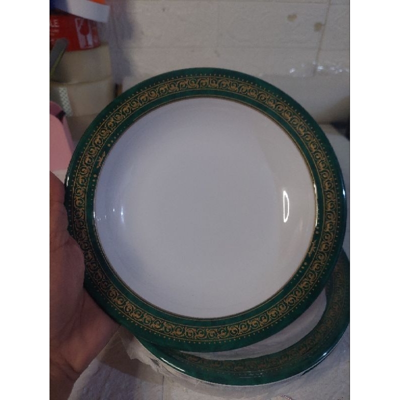 Tupperware Imperial Jade Melamine Deep Plate 4pcs | Shopee Philippines