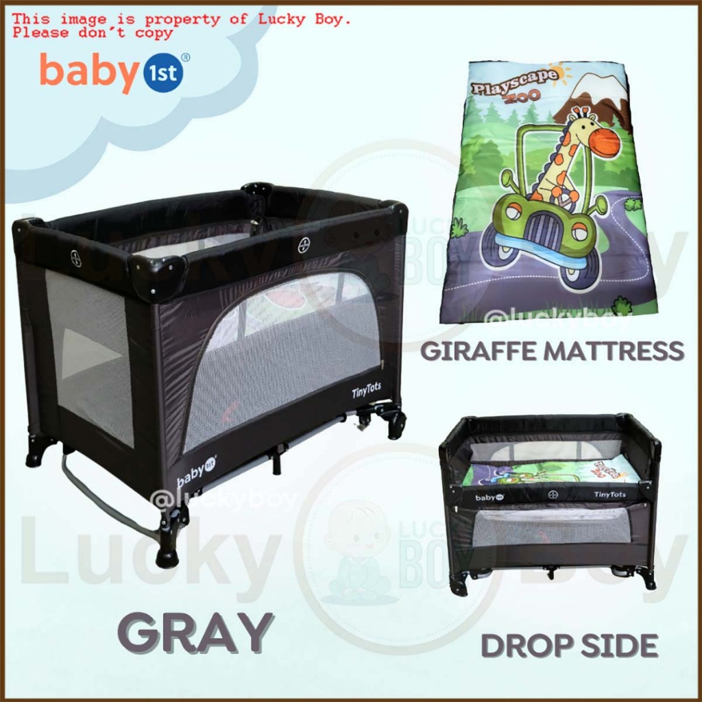 Baby1st P 529BJ Black Playpen Crib for Baby Shopee Philippines