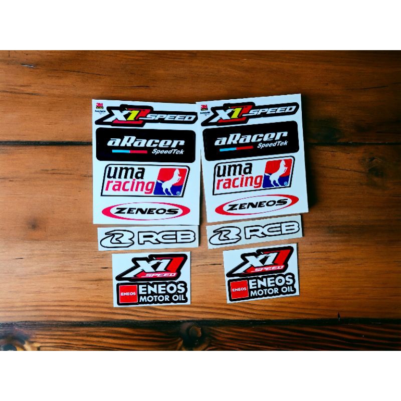 ZENEOS,UMA,1Xspeed, aRacer,RCB | Custom Sticker | Shopee Philippines