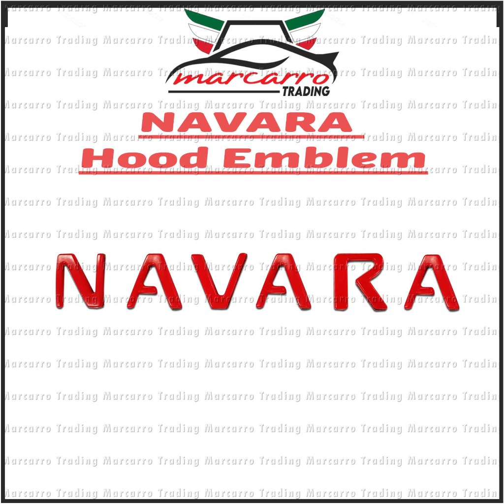Nissan Navara Hood Emblem (Red) | Shopee Philippines