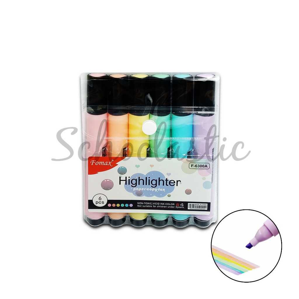6 in 1 Pastel Color Highlighter | Shopee Philippines