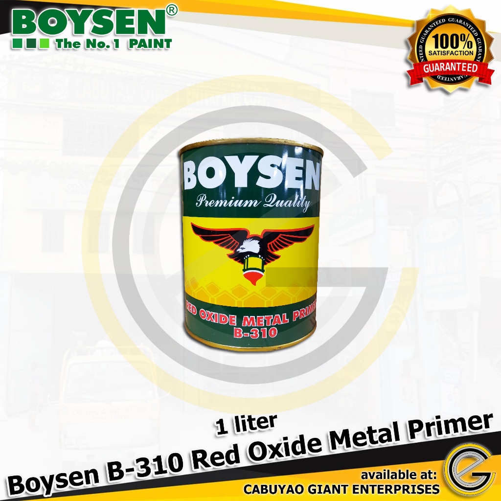 Boysen Premium Quality B-310 Red Oxide Metal Primer 1 liter can ...