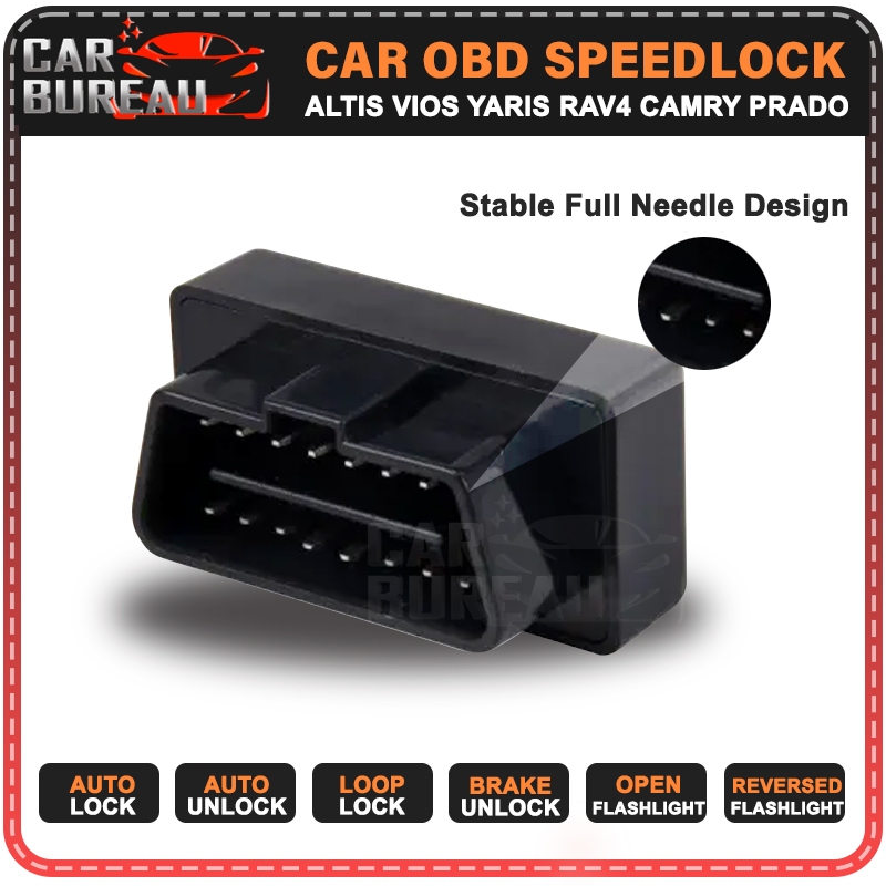 OBD Auto Door Lock / Speed lock for Toyota Altis Vios RAV-4 Yaris Camry ...