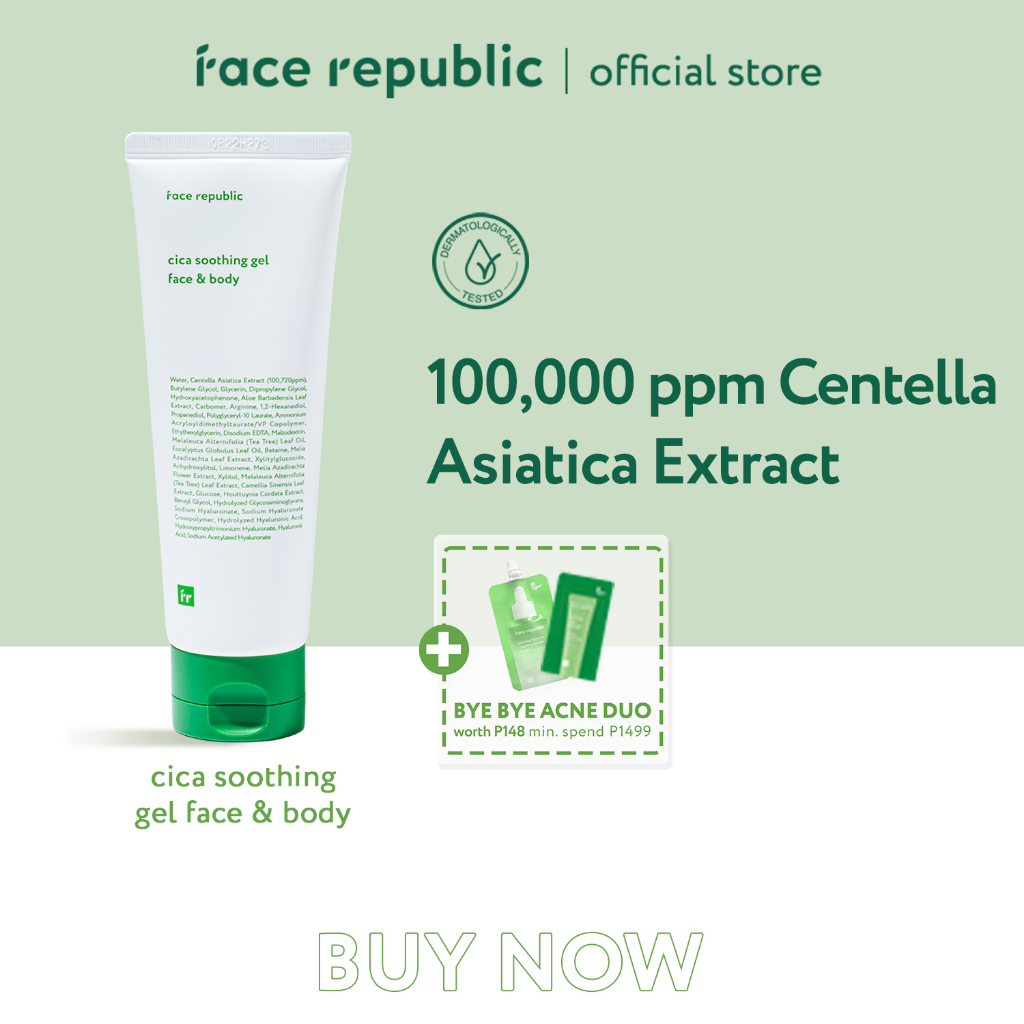 Face Republic Cica Soothing Gel Face & Body 120mL [ Oily, Sensitive
