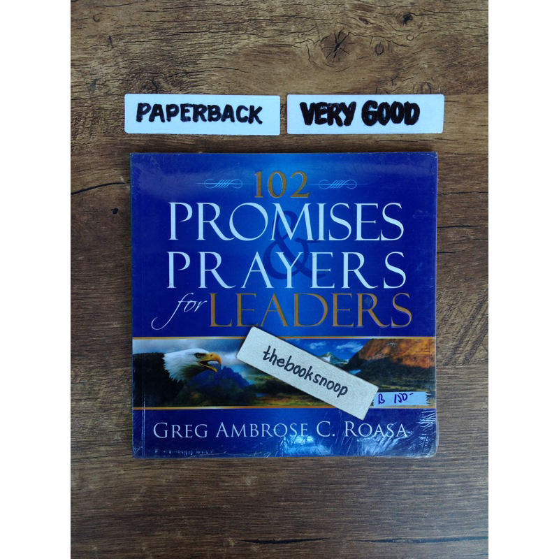 102 Promises Prayers for Leaders by Greg Roasa management | Shopee ...