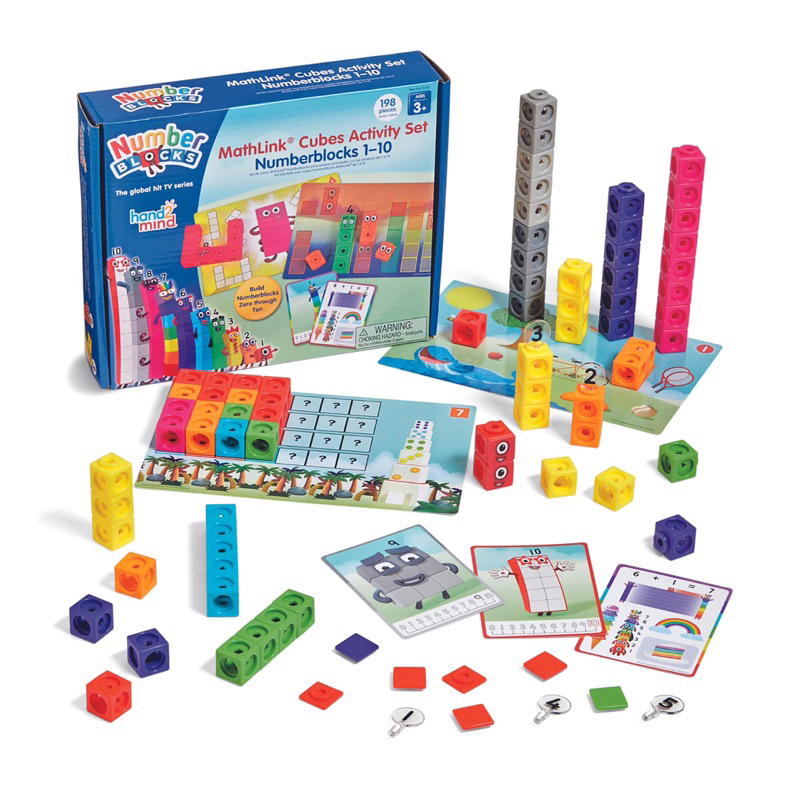 hand2mind MathLink Cubes Numberblocks 1-10, 30 Preschool Learning ...