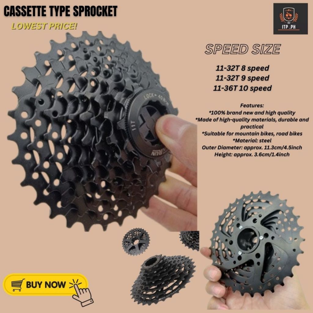 Cogs Sprocket Sunrun Bicycle Flywheel Bike Cogs Sprocket cassette type