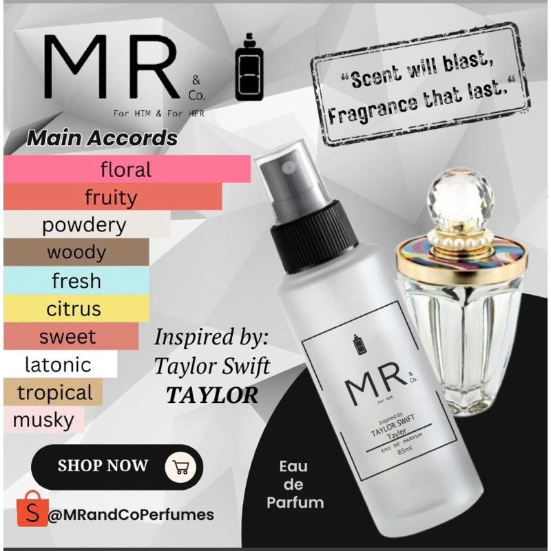 R9 MR & Co Perfume 25% Oil concentration Inspired by Taylor Swift ...