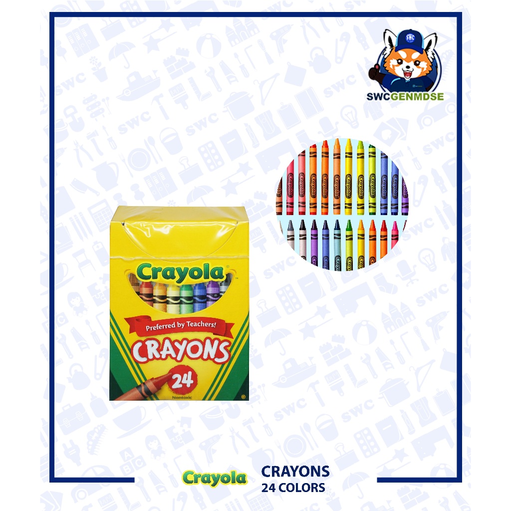 CRAYOLA Crayons Set | Non-Toxic | 8 - 24 Colors | Shopee Philippines