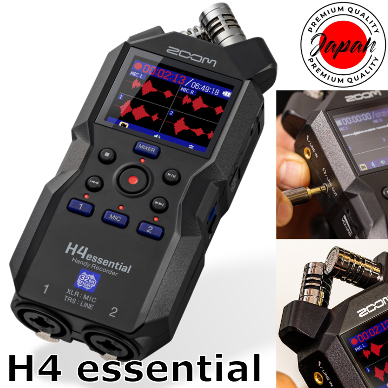 ZOOM / H4 essential handy recorder recording voice ASMR music band live ...