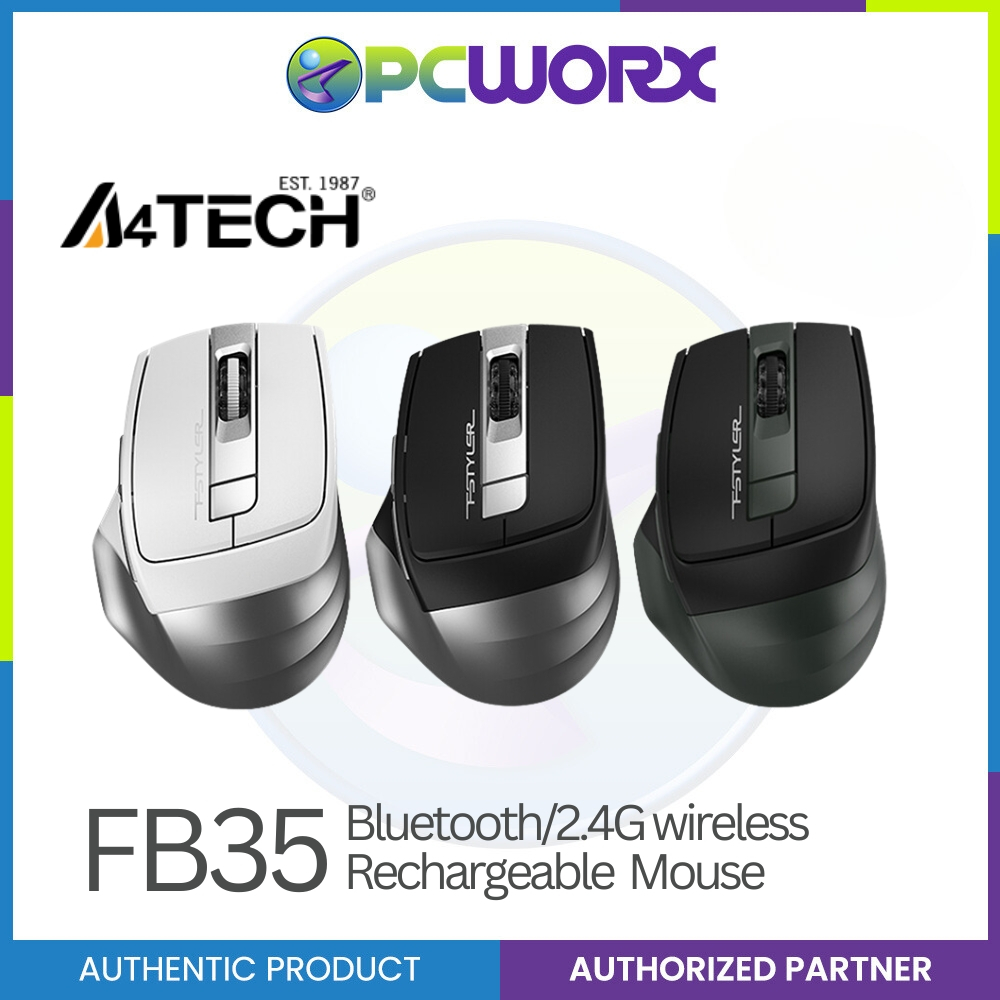 A4tech Fstyler FG30S/FB35 Dual Model Rechargeable Silent Wireless Mouse ...