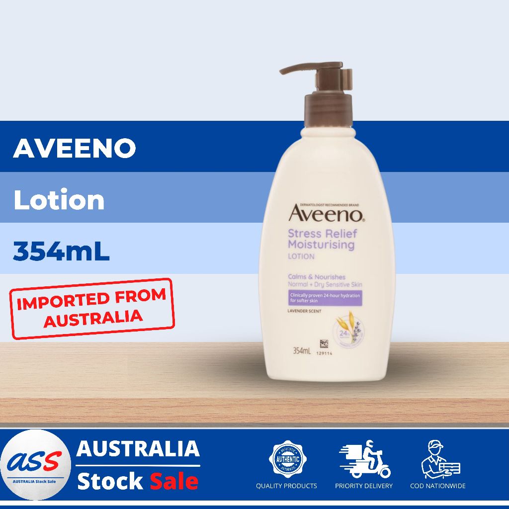 Aveeno Stress Relief Moisturising Lotion (354mL) | Shopee Philippines