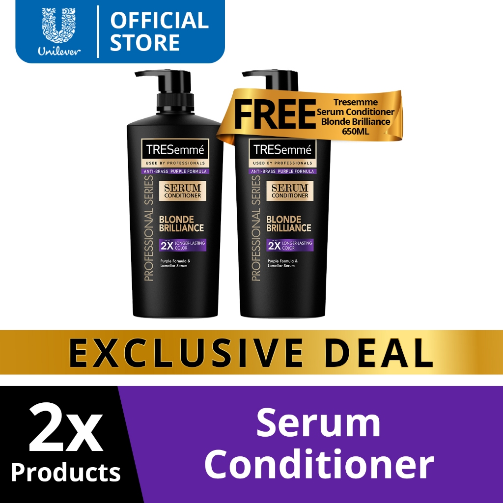 Tresemme Serum Conditioner Blonde Brilliance 650ml 2x Shopee Philippines 6447