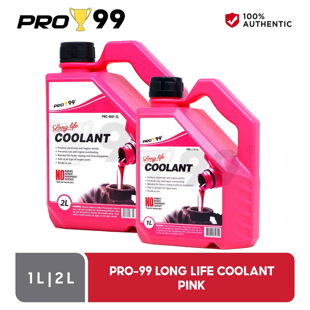 Pro-99 Long Life Coolant Pink - 1L ( 1 Liter ) 2L ( 2 Liters ) | Shopee ...