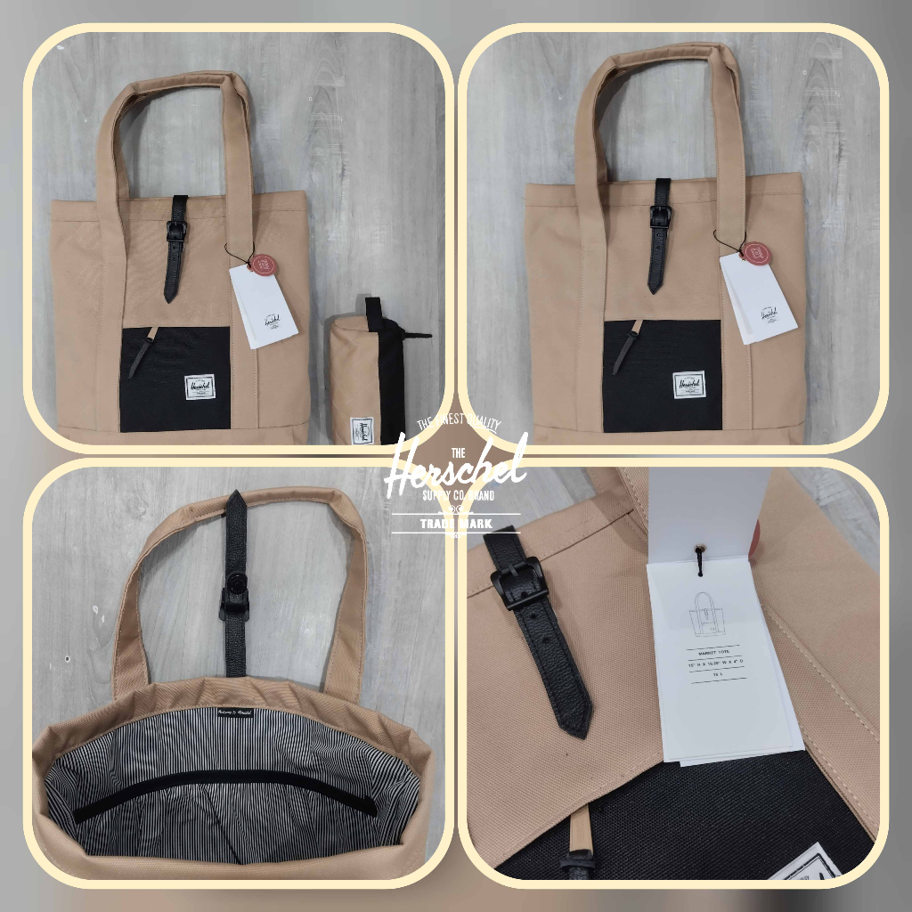 Herschel Market Totebag Laptop Bag 16 Liters with FREE Pouch Limited Only Shopee Philippines