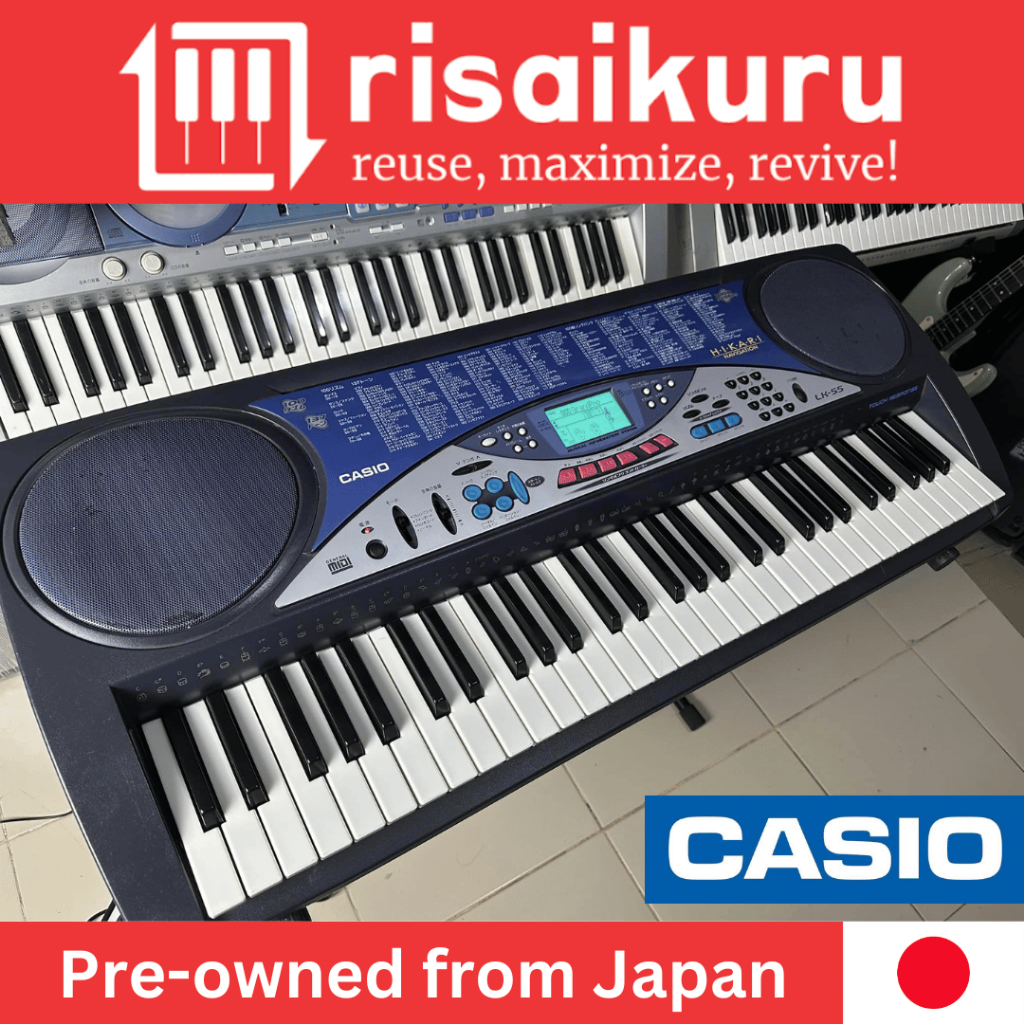 Casio LK55 Keyboard Piano Organ 61 Keys Touch Response Japan Surplus