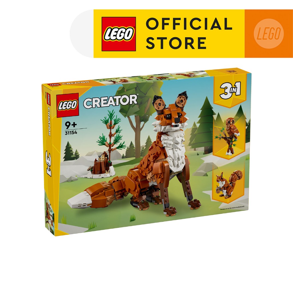 LEGO® Creator 3 in 1 31154 Forest Animals: Red Fox, Age 9+, Building