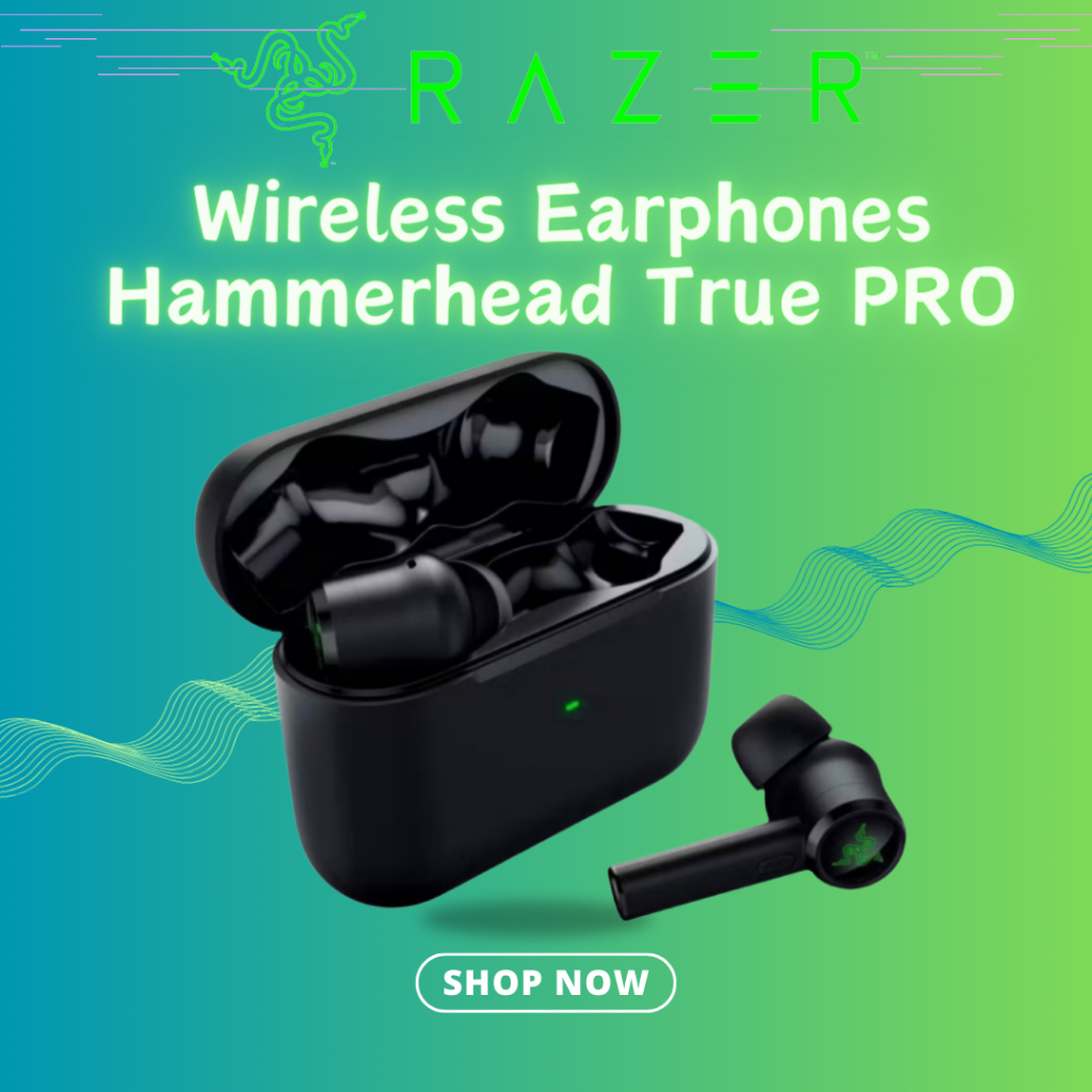 Razer Hammerhead True Wireless Pro Bluetooth 5.0 TWS Earphones Gaming ...