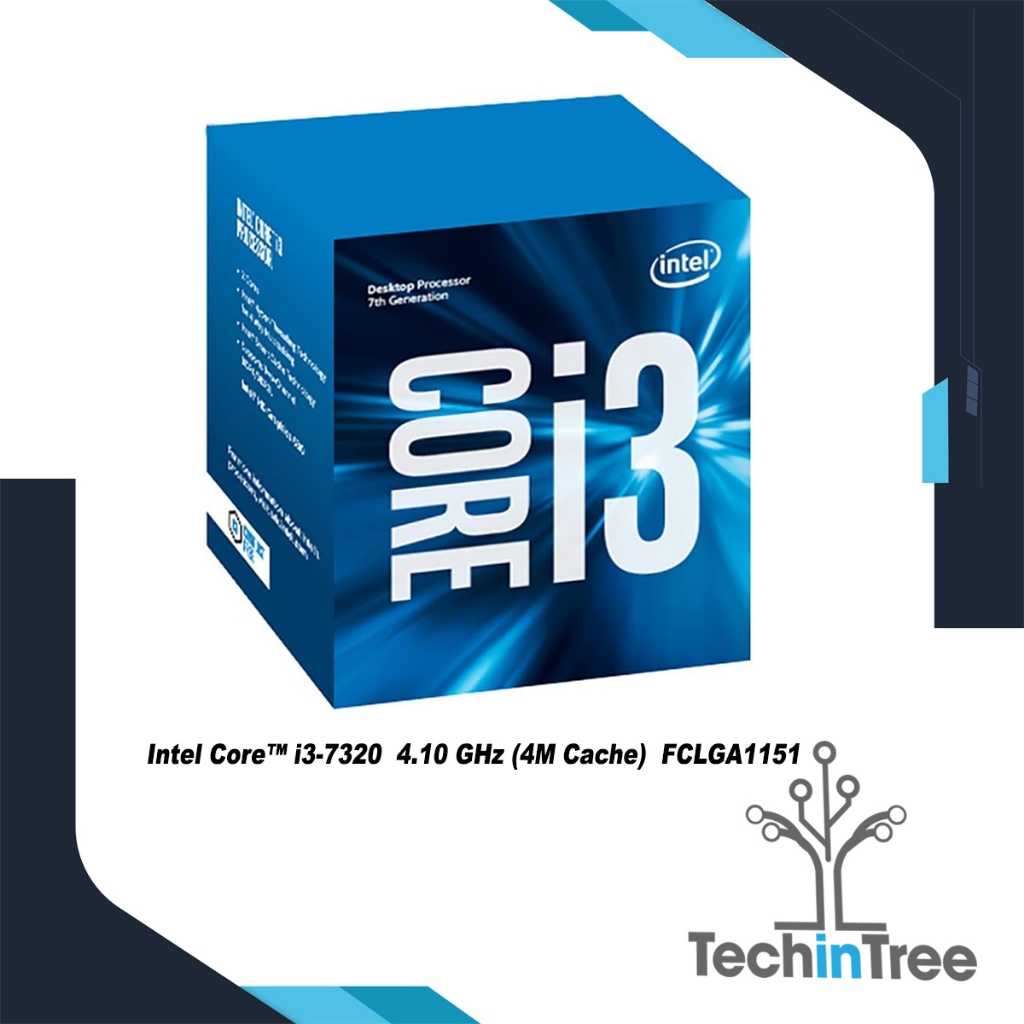Brand New!! Intel Core™ i3-7320 4.10 GHz (4M Cache) FCLGA1151- 7th Gen ...