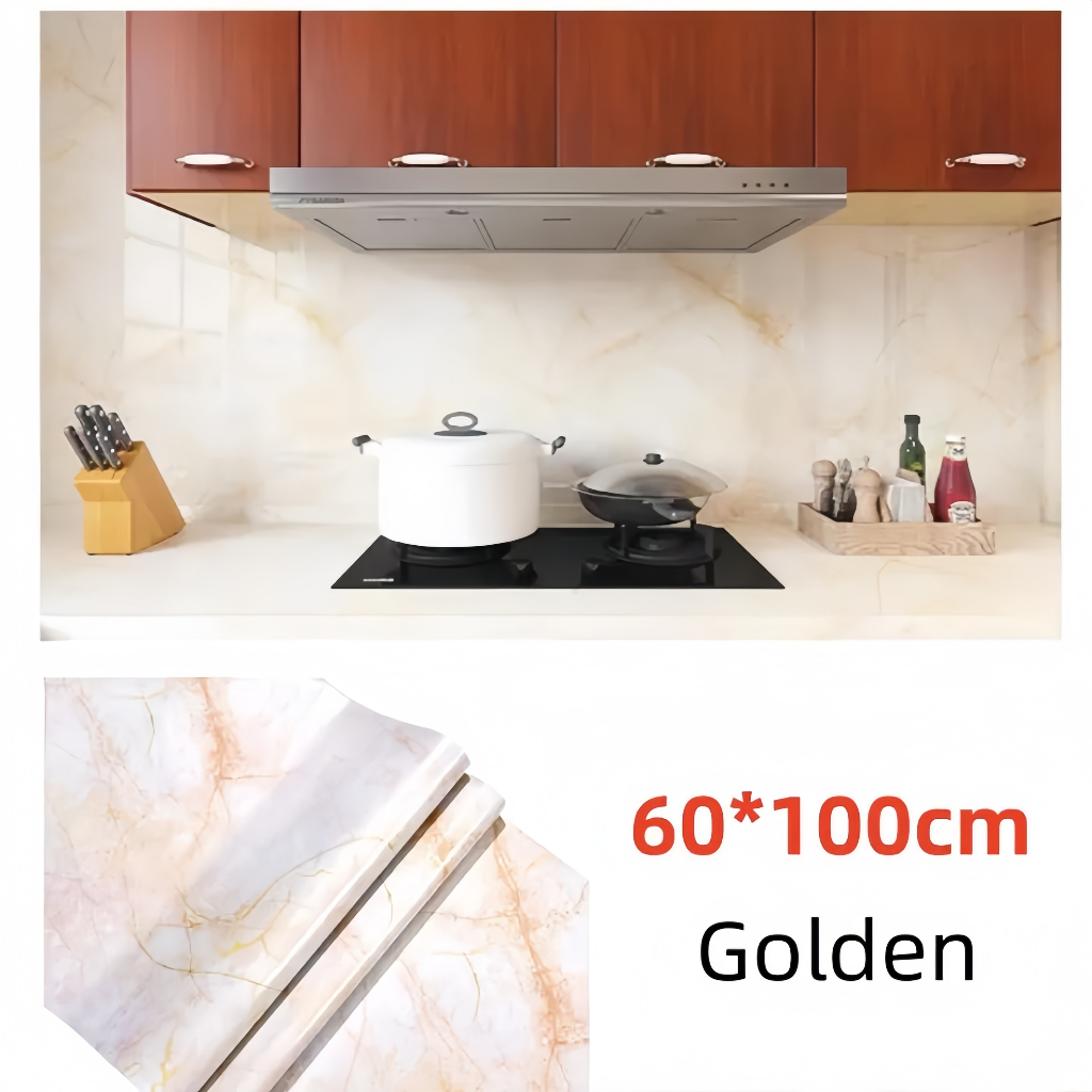 PVC heatproof Kitchen Wallpaper 3D Backsplash Subway Tiles Sticker