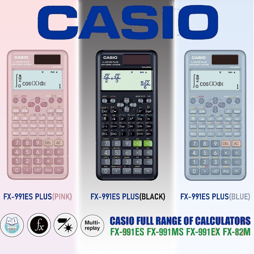 Scientific Calculator CASIO Fx991ES plus Latest Generation Contains