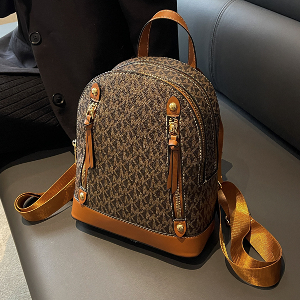 Fashion Printed Letter Backpack Casual Versatile Soft Leather Small Book Bag 05 Shopee Philippines