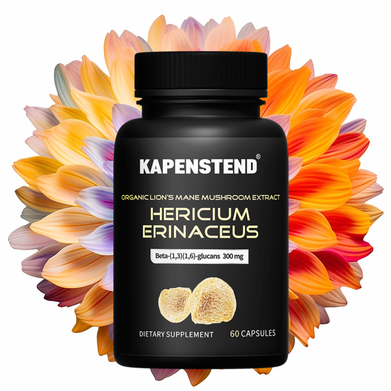 Hericium and Lion's Mane Capsules, Memory Enhancer, Brain Vitamins 60